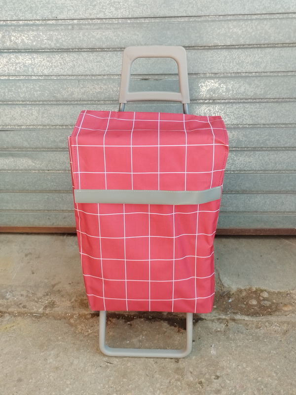 carro compra 2ruedas loneta cuad rojo 75-94x40x22-30 1u